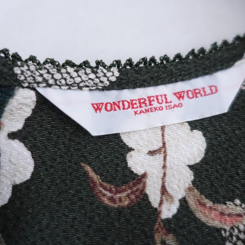 カネコイサオ ワンダフルワールド KANEKO ISAO WONDERFUL WORLD *縮緬