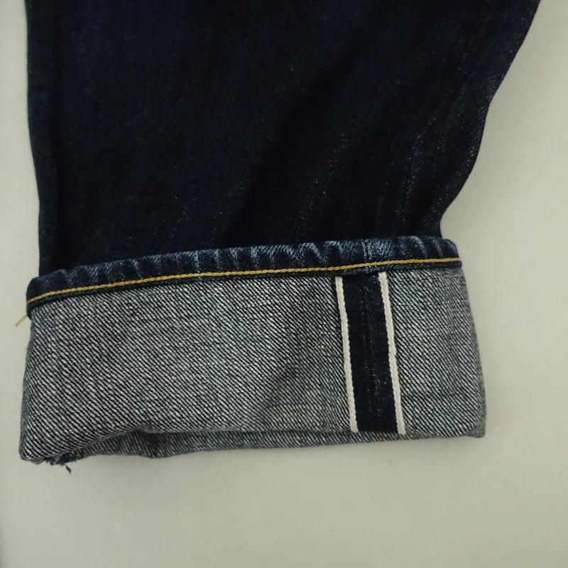ヤエカ YAECA デニムパンツ ワイドテーパード 赤耳 ボタンフライ 30 