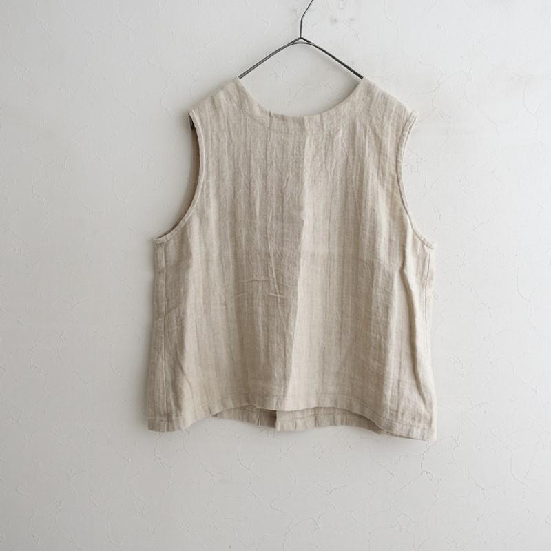 パラスパレス Pal'las Palace*リネンヘリンボーン2WAYベスト*サンド