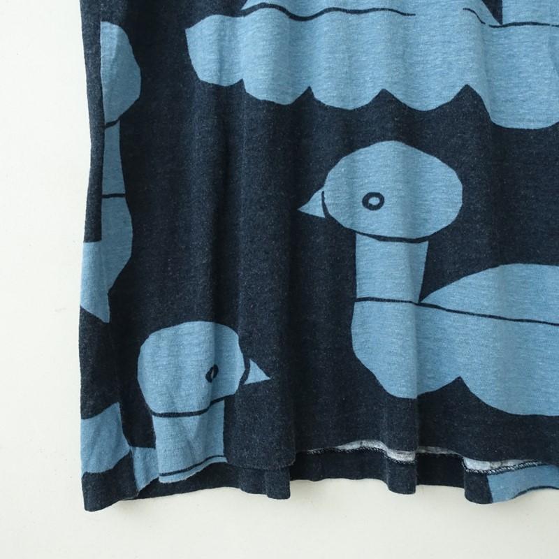 未着用 ミナペルホネン sea fowl 鳥柄ワンピース F 別注 限定 リネン mina perhonen（ミナペルホネン） 【2024SS/定価4.1万】ミナペルホネン