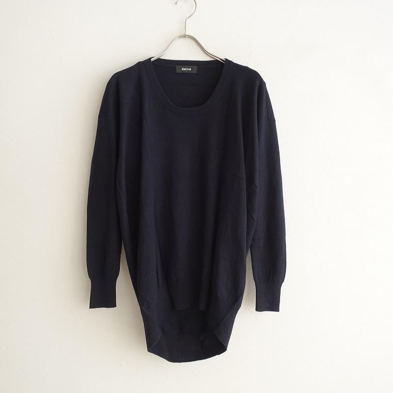 ズッカ ZUCCA *ウールシルクカシミヤニットプルオーバー*Mクルーネック