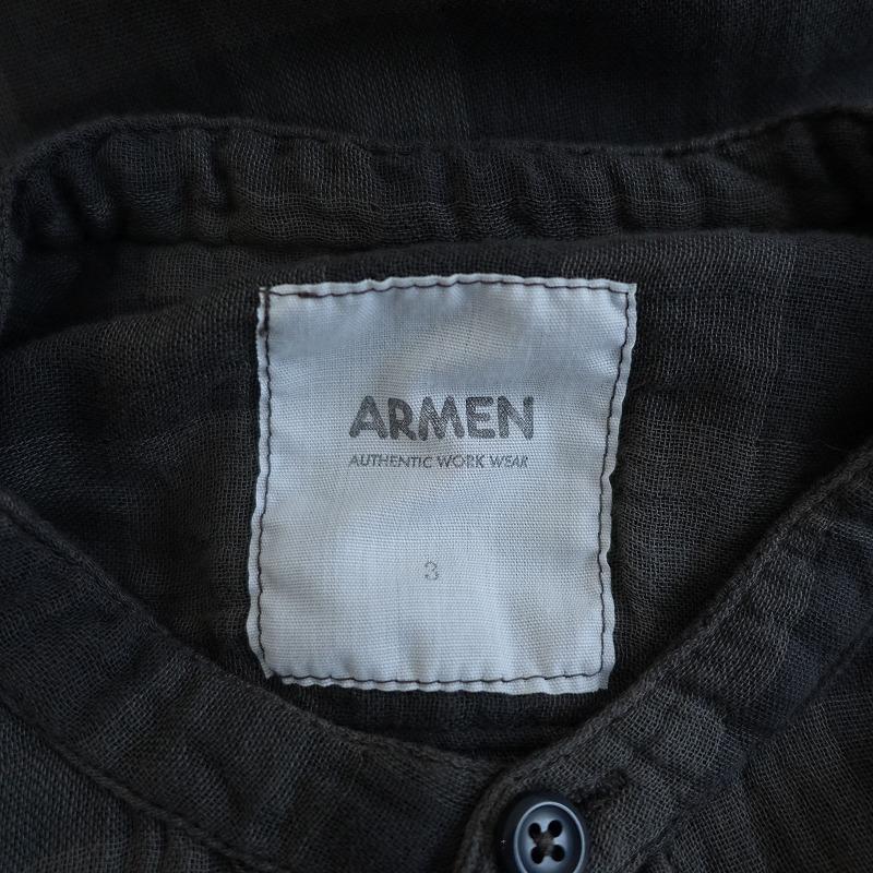 アーメン ARMEN *コットンガーゼチェックバンドカラーシャツワンピース*3綿グレードレス(25-2306-107)【92F32】｜drop-kaitori｜08