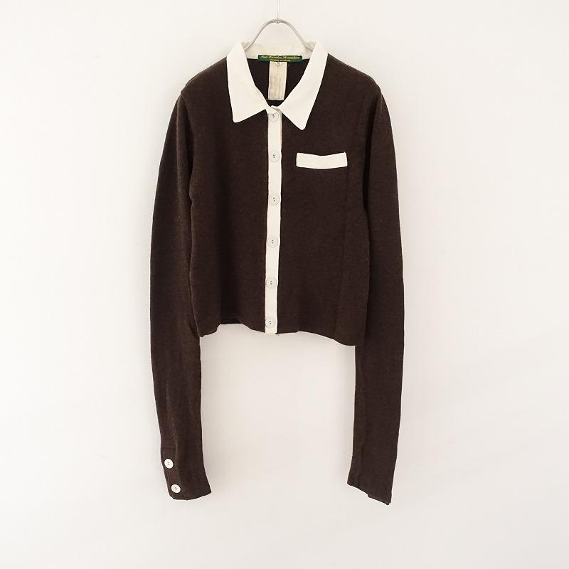 ポールハーデン Paul Harnden *ウールカシミヤ混ニットシャツ*M ポールハーデン Paul Harnden *ウールカシミヤ混ニットシャツ*M