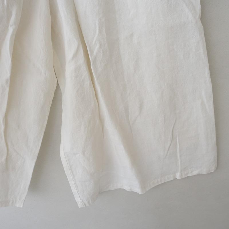 ポプリ pot-pourri *リネンボックスプリーツワイドパンツ*麻オフ