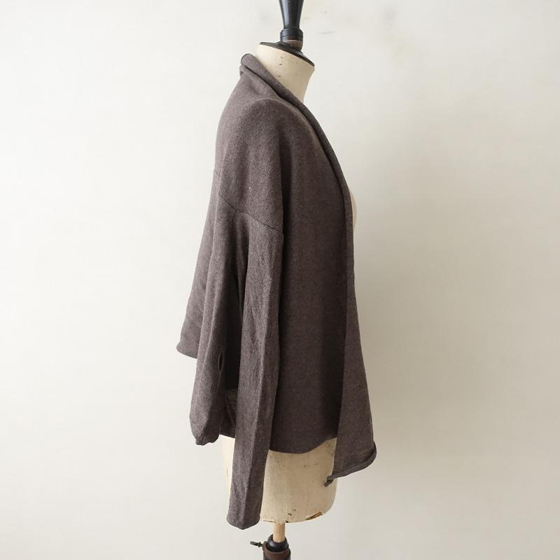 ダニエラグレジス DANIELA GREGIS *ウールニットトッパーカーディガン  