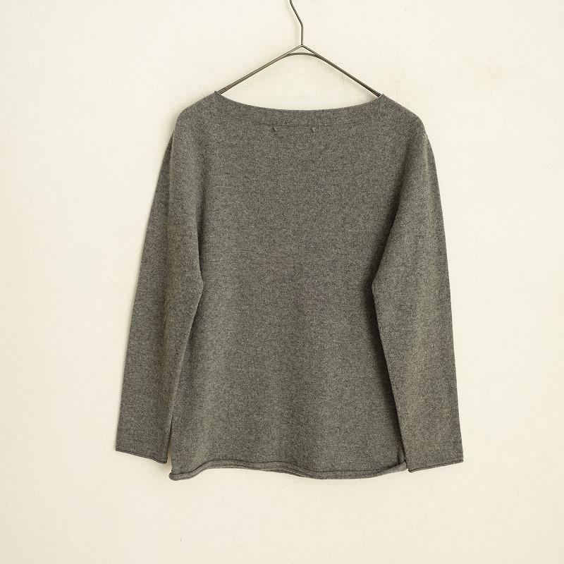 ユリパーク YURI+PARK *カシミヤボートネックニット*グレープル ユリパーク YURI+PARK *カシミヤボートネックニット*グレープル
