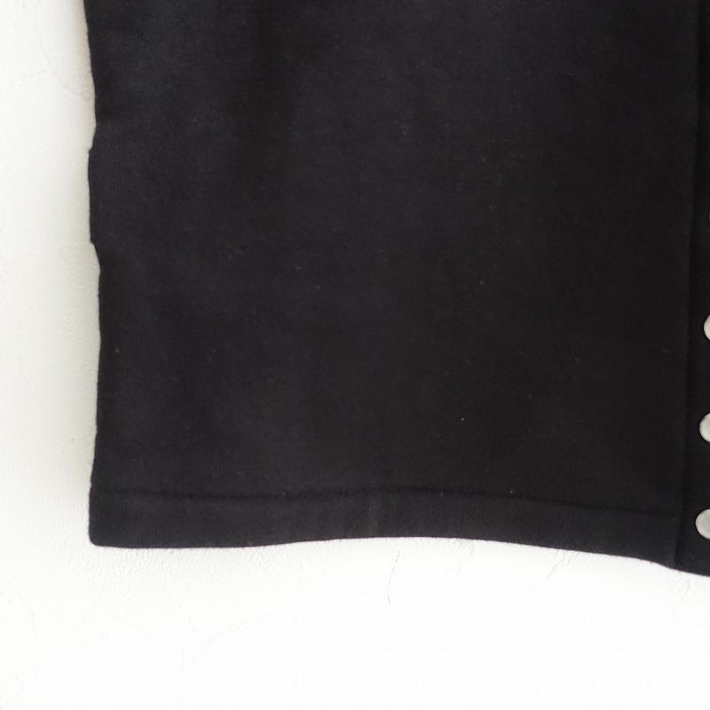 美品　agnes.b カーディガンプレッション　コットン天竺　2　ブラック　黒 コットン ニット 長袖 カーディガンプレッション 