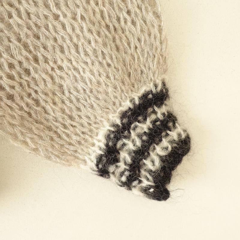 Maiami（マイアミ） *モヘヤ混タートルニットプルオーバー*S/Mウール毛