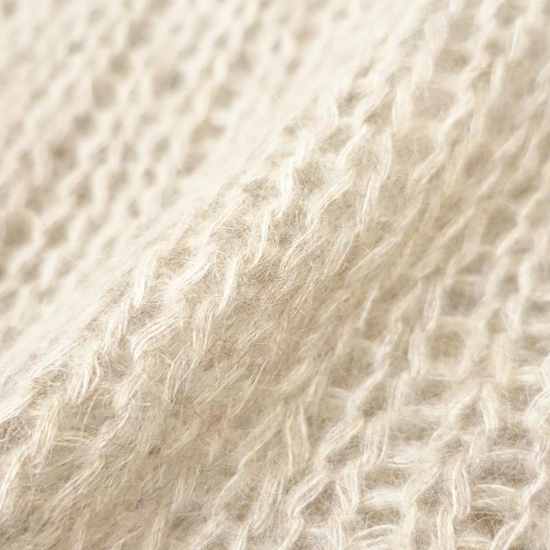 Maiami（マイアミ） *モヘヤ混タートルニットプルオーバー*S/Mウール毛