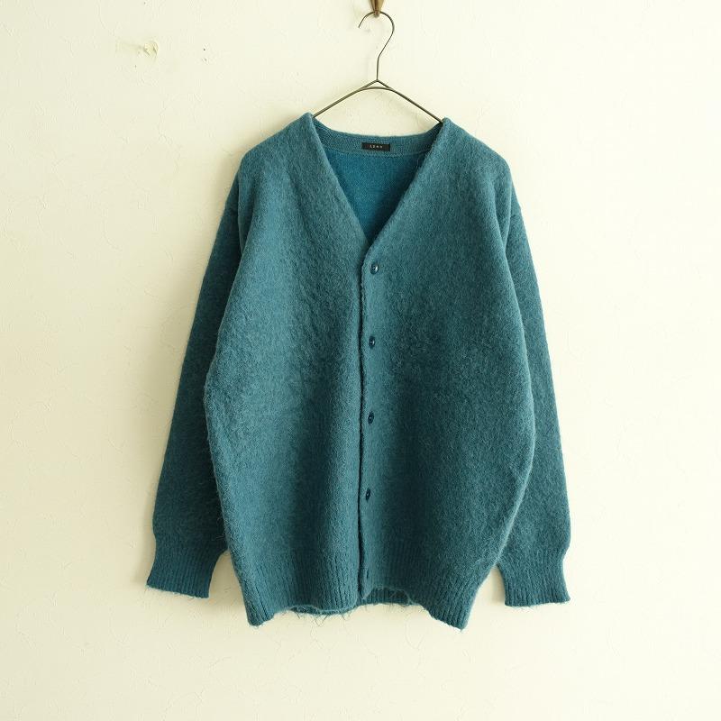 定価3.9万】リノ LENO *BRUSHED CARDIGAN*2アルパカウール毛Vネック 