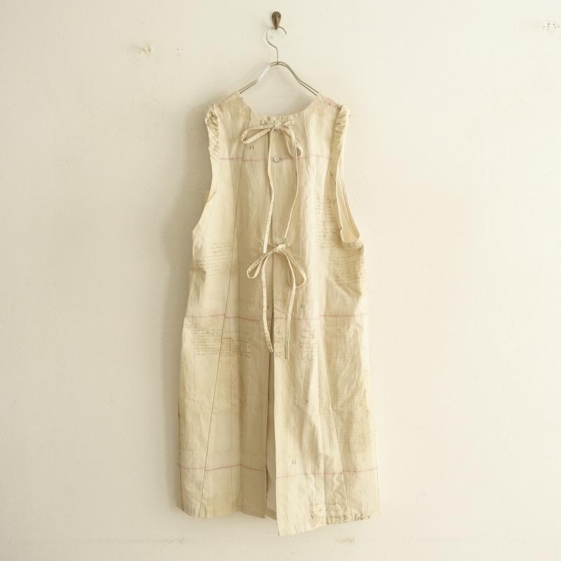 未使用/2022SS/定価5.7万】ガサ GASA *プリントエプロンドレス*F綿 