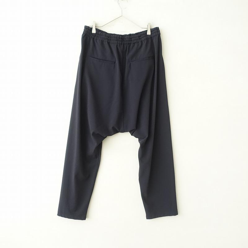 //【美品/定価2.3万】ズッカ ZUCCA *ストレッチパンツ*Mネイビー紺ゴムサルエル風イージー(25-2402-368)【32C42】｜drop-kaitori｜02