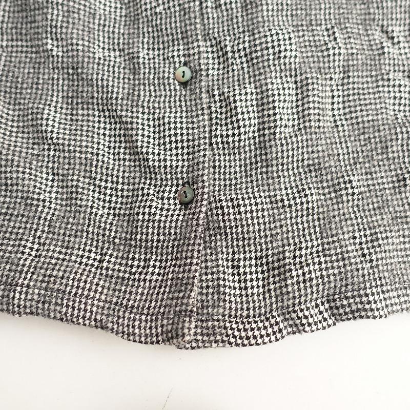 nest Robe 【定価2.9万】ネストローブ *ウールコットン千鳥格子柄  