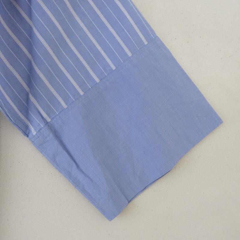 【定価5.9万】マーガレットハウエル MARGARET HOWELL *WIDE PJ STRIPE COTTON ワンピース*1綿ブルー系(25-2403-350)【61D42】｜drop-kaitori｜04