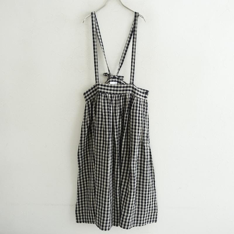 MAGALI マガリ リネンサスペンダースカート美品 