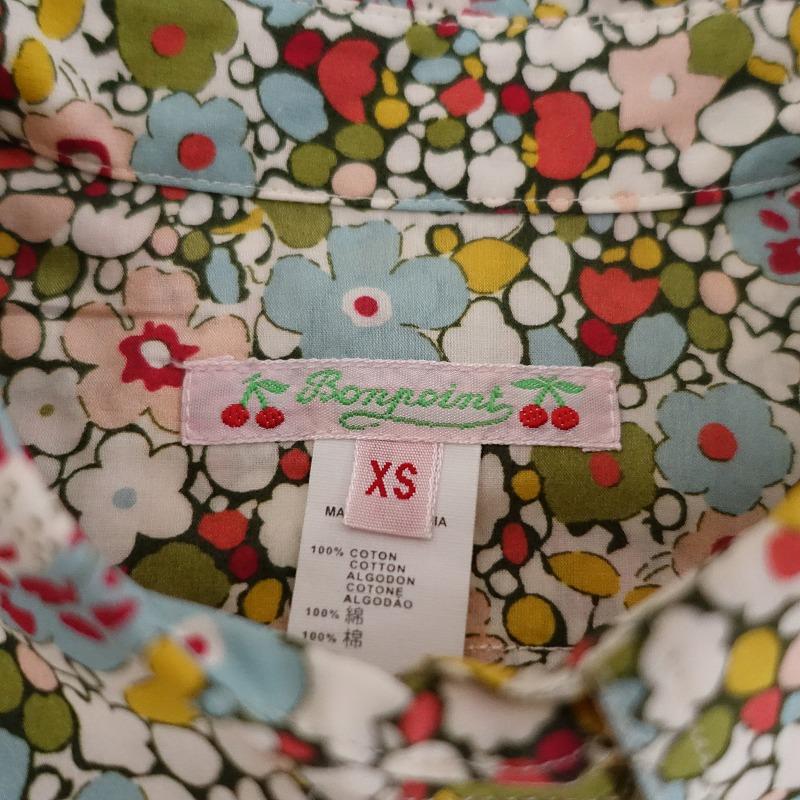 Bonpoint（ボンポワン） *Eleanor リバティプリントシャツ*XSコットン