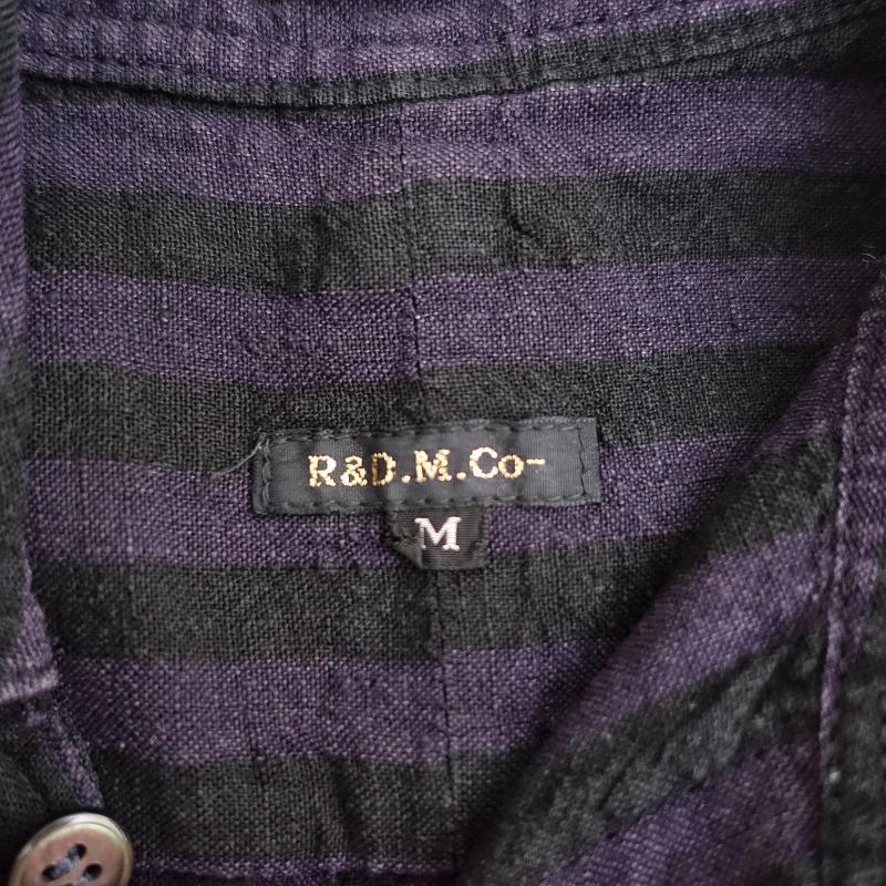 オールドマンズテーラー R&D.M.Co- *リネンストライプシャツ*M麻 