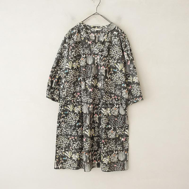 美品リバティ yoshie ワンピース Chambre de nimes chambre de nimes（シャンブルドニーム） ニーム *LIBERTY Yoshie