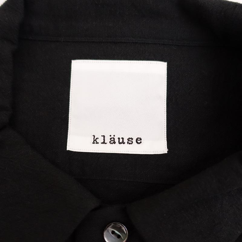 ユニセックス】クロイゼ klause *コットンリネンシャツ*S綿麻 ユニセックス】クロイゼ klause *コットンリネンシャツ*S綿麻