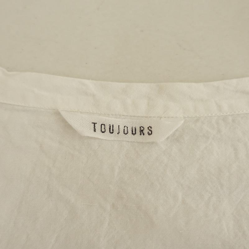 TOUJOURS（トゥジュー） *コットンリネンノースリーブプルオーバー