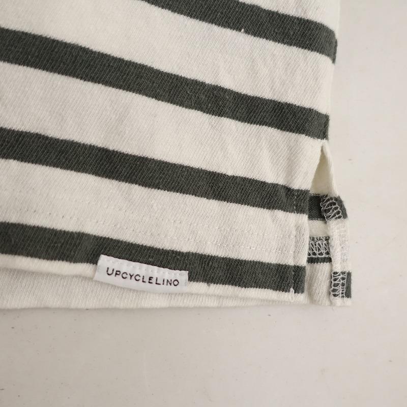 美品 ネストローブ アップサイクルリノ ボーダー ビッグ Tシャツ nest Robe - 美品 ネストローブ アップサイクルリノ ボーダー ビッグ T