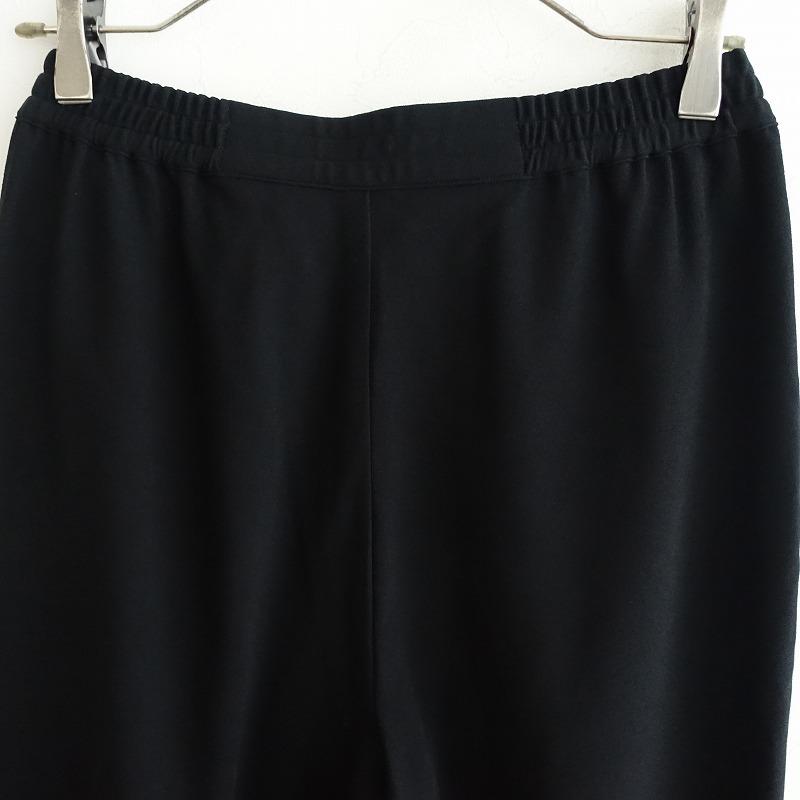 美品【Col Pierrot/コルピエロ】ジョーゼットスソリブパンツ36 黒