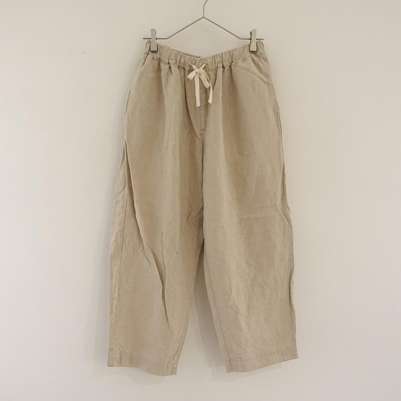 ネストローブ nest Robe *リネンワイドテーパードイージーパンツ*F麻 