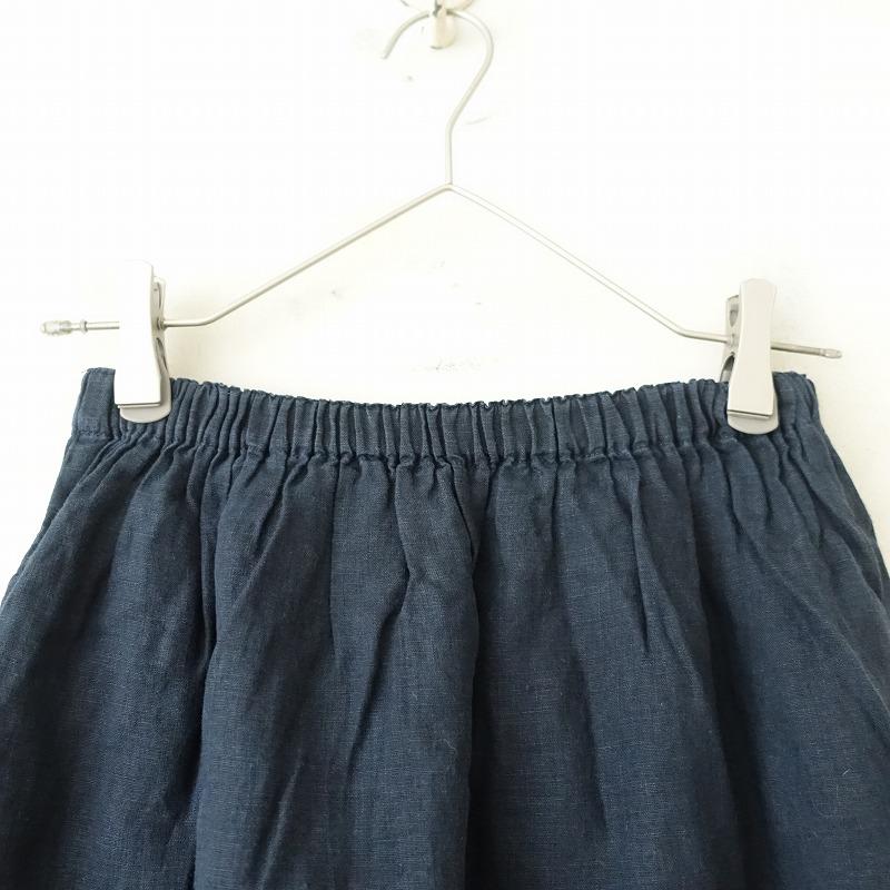 フォグリネンワーク fog linen work *リネンサルエルパンツ*麻ネイビー