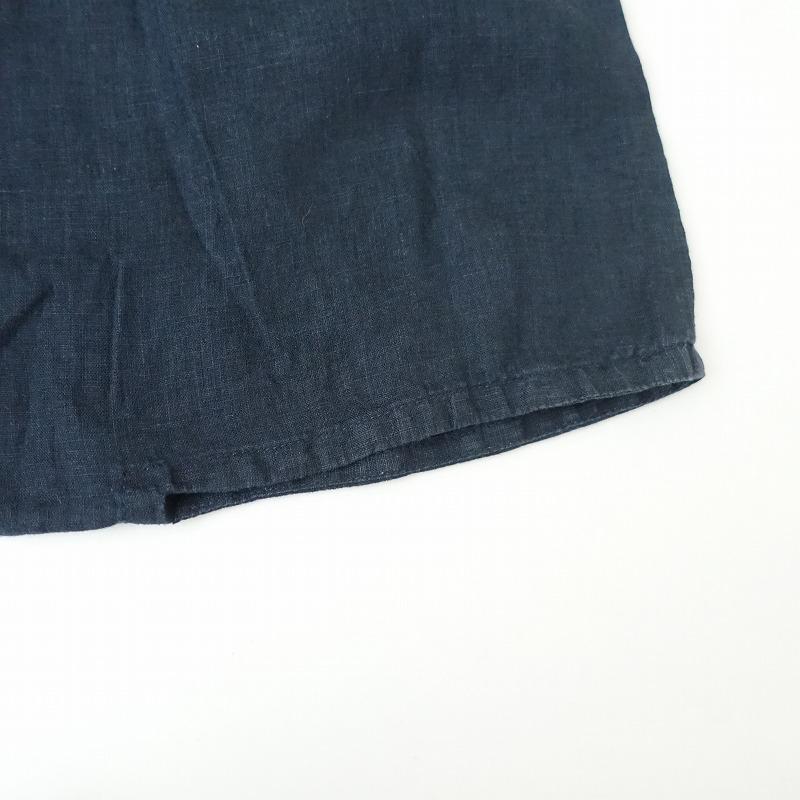 フォグリネンワーク fog linen work *リネンサルエルパンツ*麻ネイビー