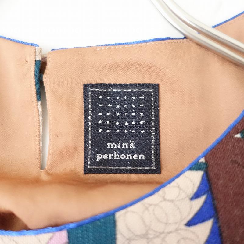 mina perhonen ミナペルホネン *thoroughbred チュニックワンピース*38 