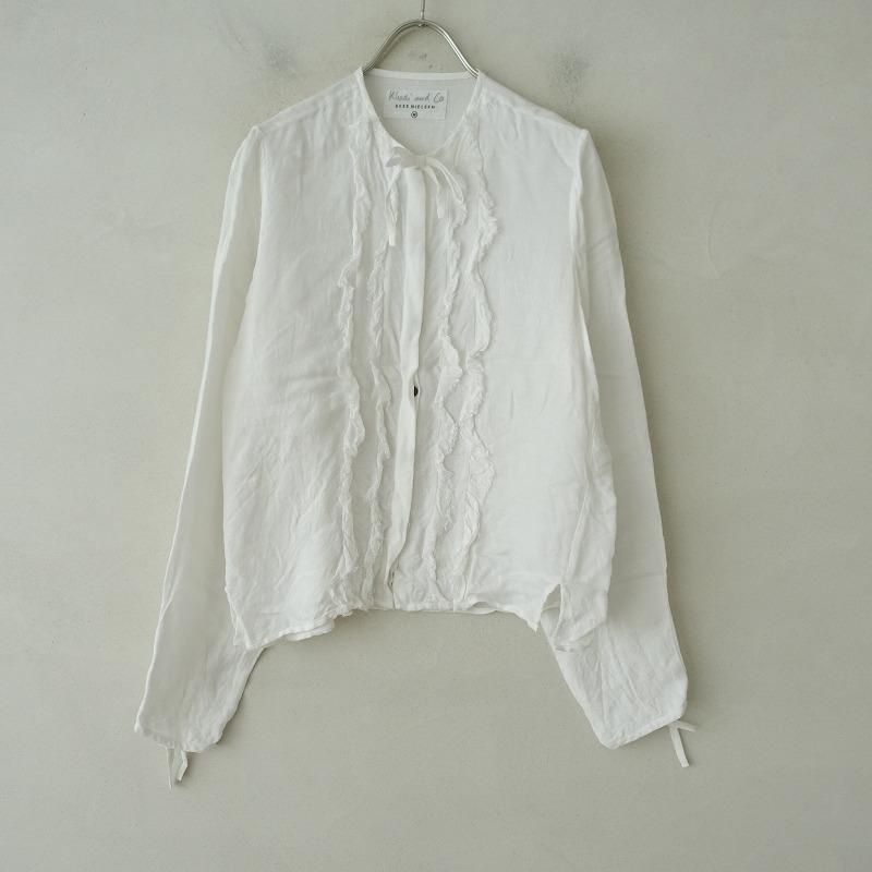 KHADI & CO カディー&コー Khadi and Co *RACHEL フリルリボンブラウス  