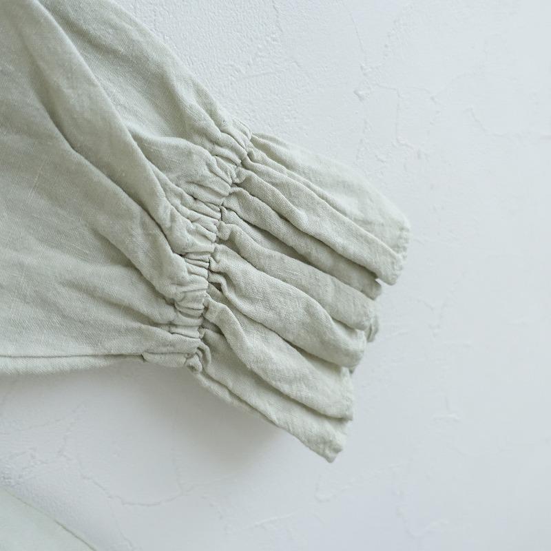 nest Robe ネストローブ *リネン近江晒しラッフル袖2wayブラウス nest Robe ネストローブ *リネン近江晒しラッフル袖2wayブラウス