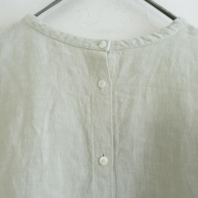 nest Robe ネストローブ *リネン近江晒しラッフル袖2wayブラウス nest Robe ネストローブ *リネン近江晒しラッフル袖2wayブラウス