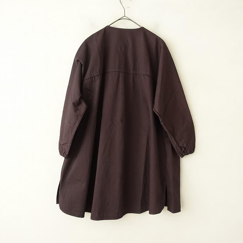 アトリエダンタン Atelier d'antan *コットンチュニック*綿ブラウン