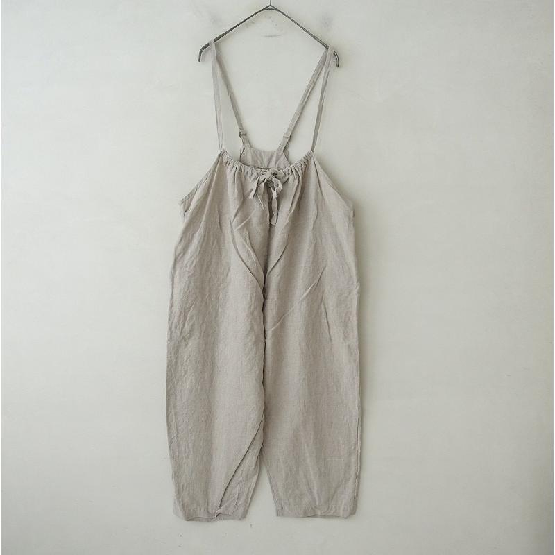 2023】ネストローブ nest Robe *リネンサロペットパンツ*F麻ベージュ 