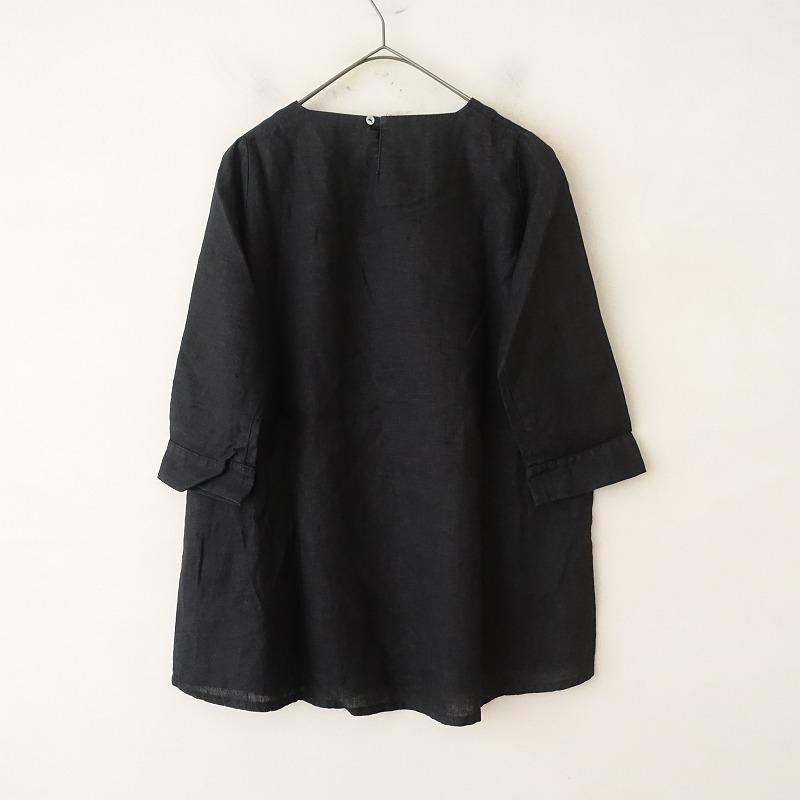 フォグリネンワーク fog linen work *リネンノーカラープルオーバー