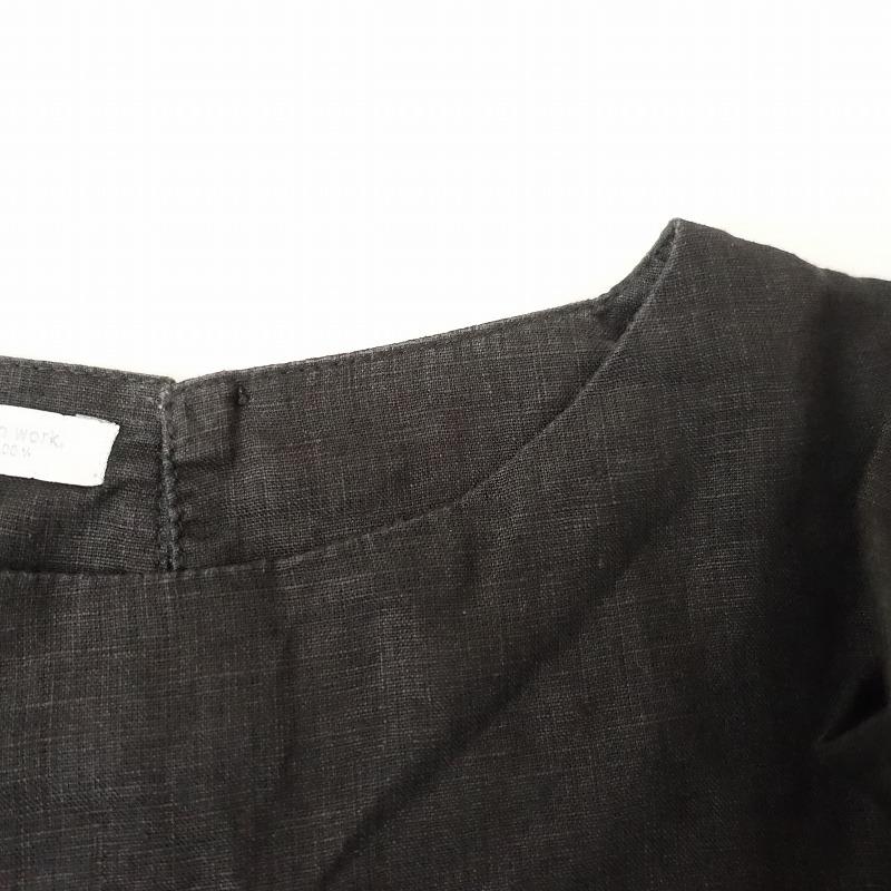フォグリネンワーク fog linen work *リネンノーカラープルオーバー 