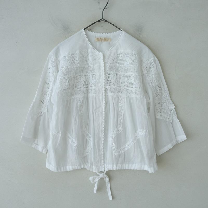 ボンビュータン　レースブラウス Bon vieux temps(ボンヴュータン) 25S/S 2WAYレースブラウス