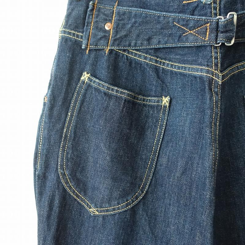 KAPITAL キャピタル *ハイウエストデニムパンツ*1/Sコットン綿 KAPITAL キャピタル *ハイウエストデニムパンツ*1/Sコットン綿