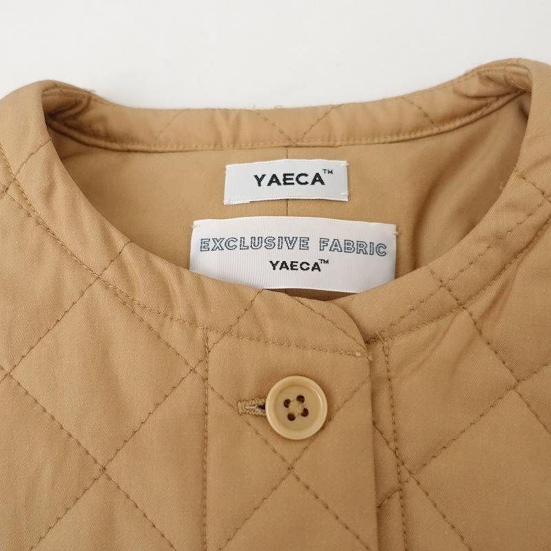 MEYAME ベージュ キルティング ノースリーブベスト MEYAME ベージュ キルティング ノースリーブベスト MEYAME ベージュ