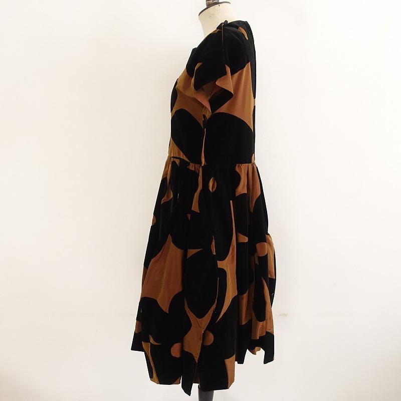 コムデギャルソン　花柄　切替　ワンピース　AD2022 未使用/2022SS】コムデギャルソン COMME des GARCONS *フロッキー