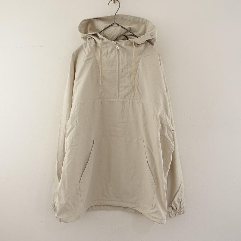 サンプル品】リノ LENO *アノラックパーカー*1ベージュナイロンフード 