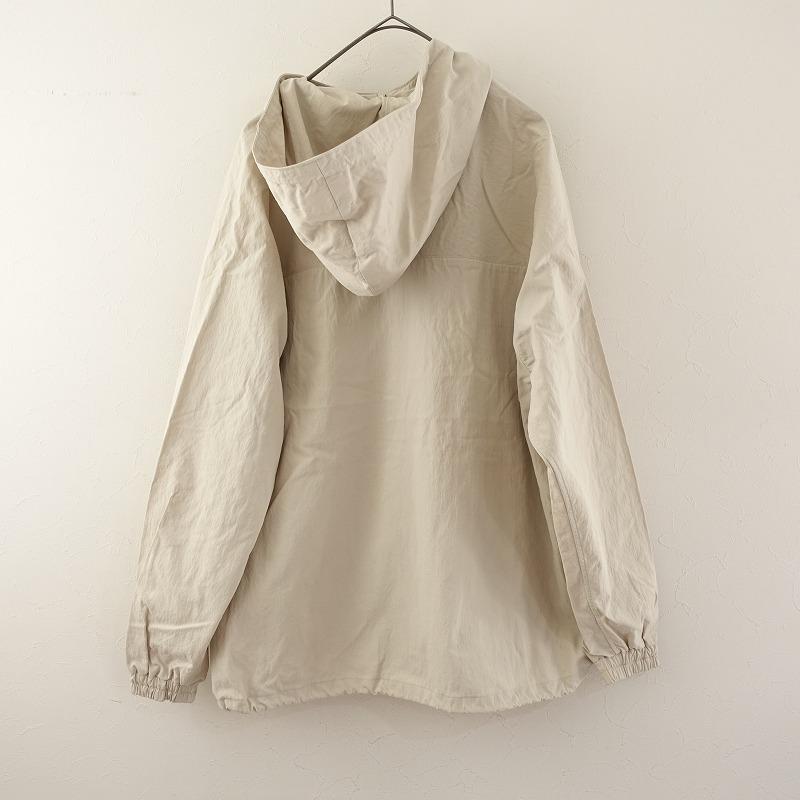 サンプル品】リノ LENO *アノラックパーカー*1ベージュナイロンフード 