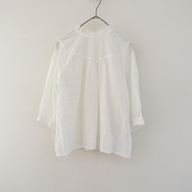 fig London（フィグロンドン） *レース使いネックフリル背開きブラウス 