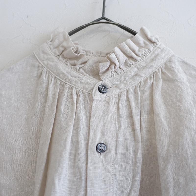 Honnete（オネット） 【2023SS/定価4万】オネット *リネンネックフリル 
