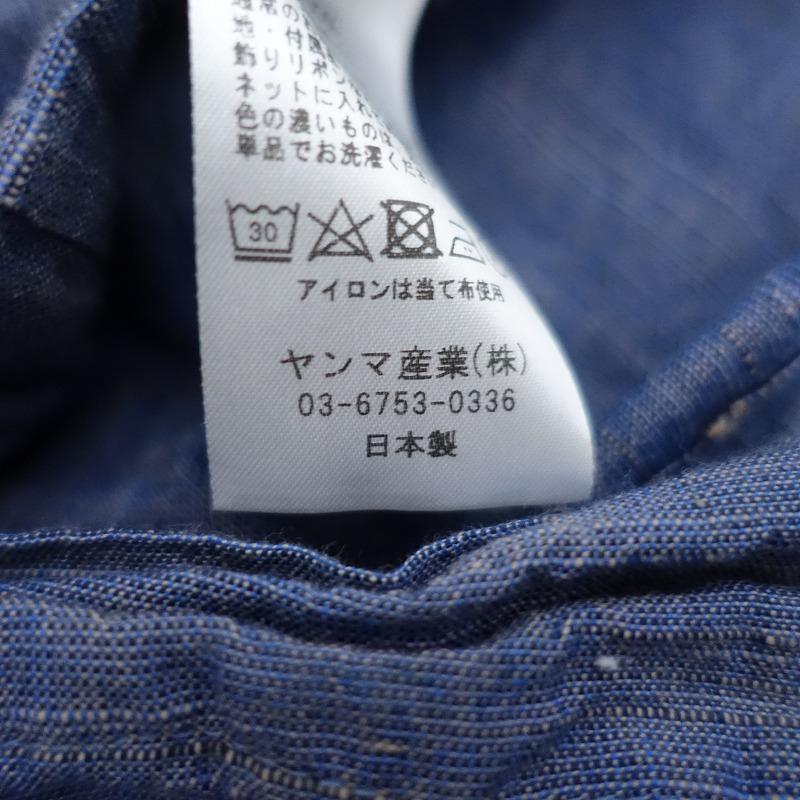 YAMMA 【2024】ヤンマ産業 *会津木綿 半袖プルオーバー*コットンブルー