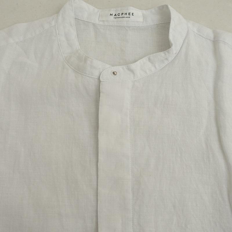MACPHEE（マカフィー） 【定価1.7万】マカフィー *リネンバンドカラー