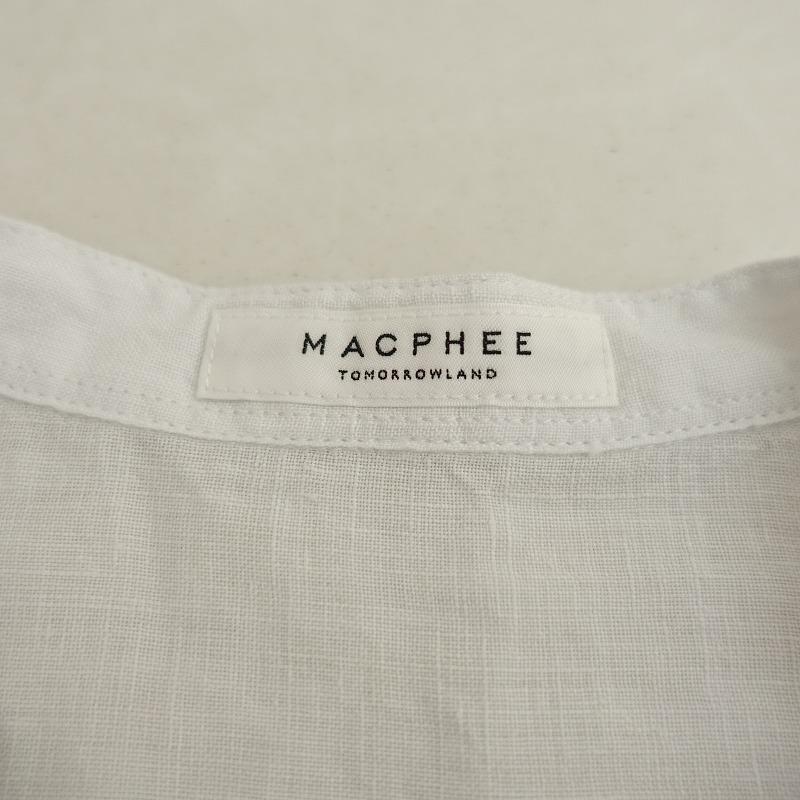 MACPHEE（マカフィー） 【定価1.7万】マカフィー *リネンバンドカラー