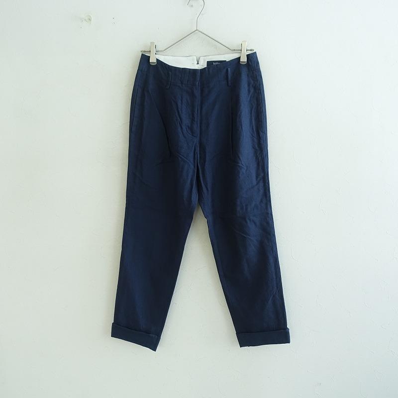 helder（エルデール） *ツイルタックパンツ*36綿レーヨン毛混ネイビー
