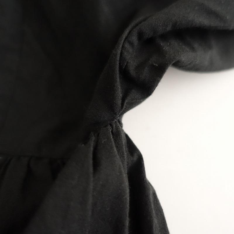 ARTS&SCIENCE ギャザーロングワンピース 黒 アーツ＆サイエンス ARTS & SCIENCE アーツ&サイエンス ARTS&SCIENCE *コットン